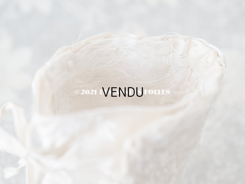 画像11: 1900年代 アンティーク ベビーシューズ シルク製