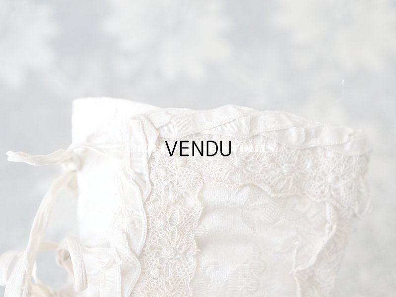 画像6: 1900年代 アンティーク ベビーシューズ シルク製