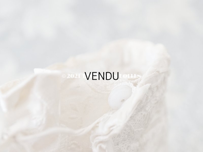 画像19: 1900年代 アンティーク ベビーシューズ シルク製