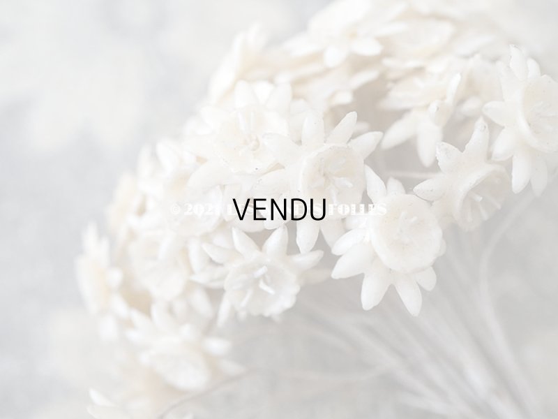 画像6: アンティーク ティアラ制作用 ワックスフラワーパーツ 約50〜60ピースのセット (M）