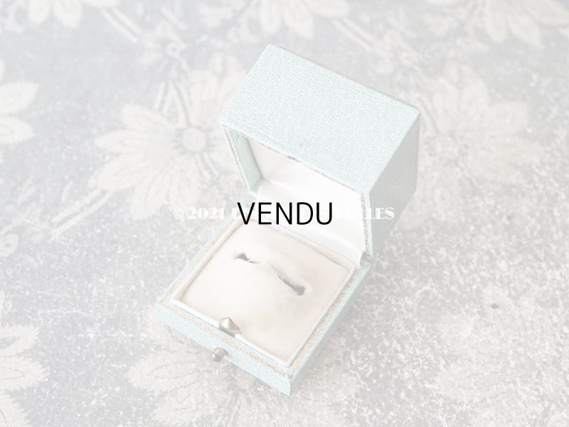 画像6: 1900年代 アンティーク リングボックス ジュエリーボックス 金彩入り グレイッシュブルー