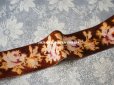 画像4: 19世紀末 アンティーク シルク製 ベルベットのリボン 薔薇 ブラウン 90cm 幅5cm (4)