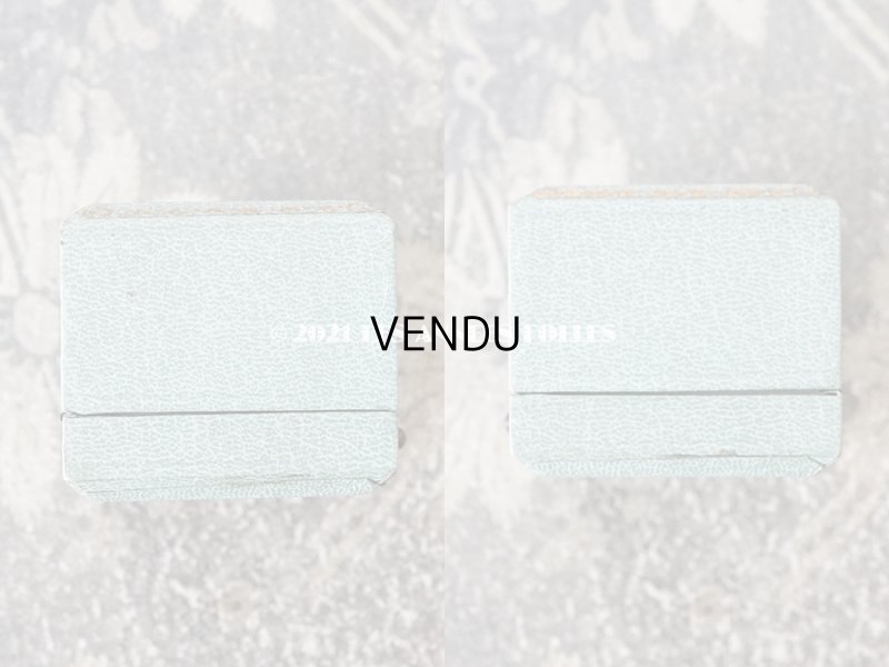 画像5: 1900年代 アンティーク リングボックス ジュエリーボックス 金彩入り グレイッシュブルー