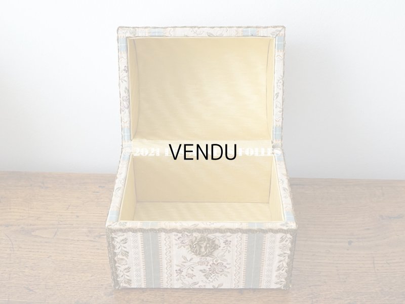 画像4: アンティーク 花模様のコフレ ジャガード織