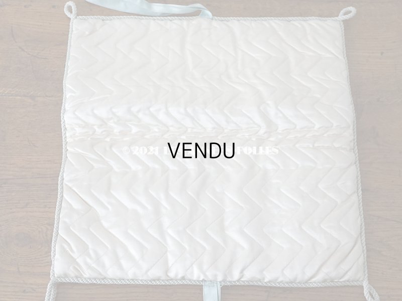 画像13: アンティーク  シルク製 ハンキーケース 野生の薔薇 &MARGUERITE パウダーグリーン ハンカチ用ポシェット