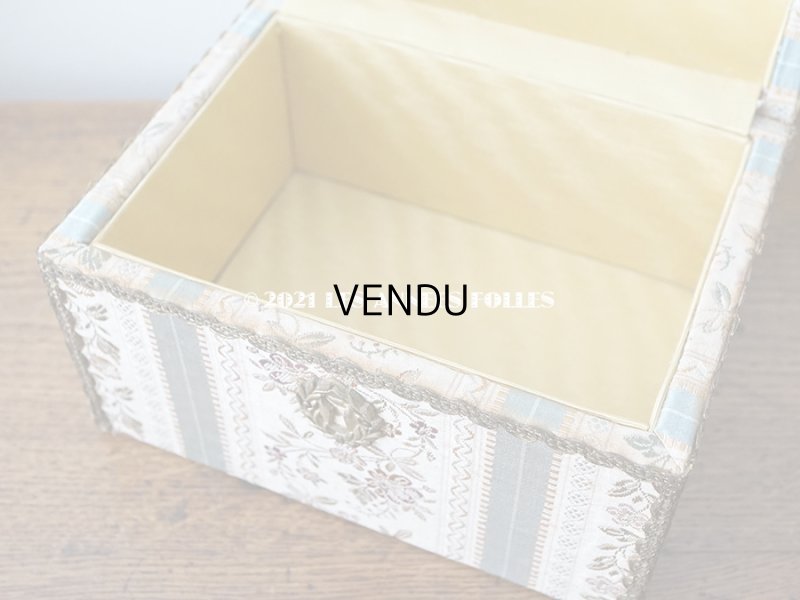 画像7: アンティーク 花模様のコフレ ジャガード織