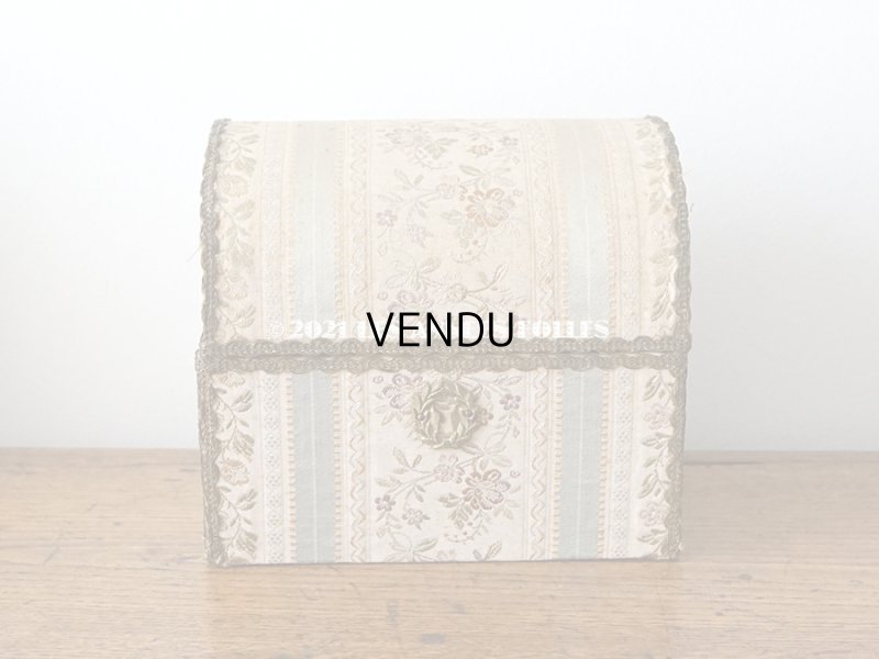 画像3: アンティーク 花模様のコフレ ジャガード織