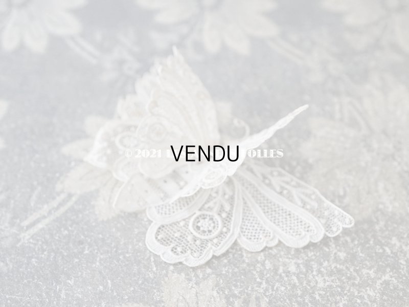 画像3: 19世紀末 アンティーク ニードルレース 蝶々のモチーフ 未使用