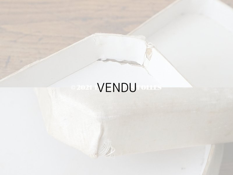 画像10: アンティーク ワックスフラワー付 シルク製 ドラジェのオモニエール 箱入り マリアージュ 結婚式