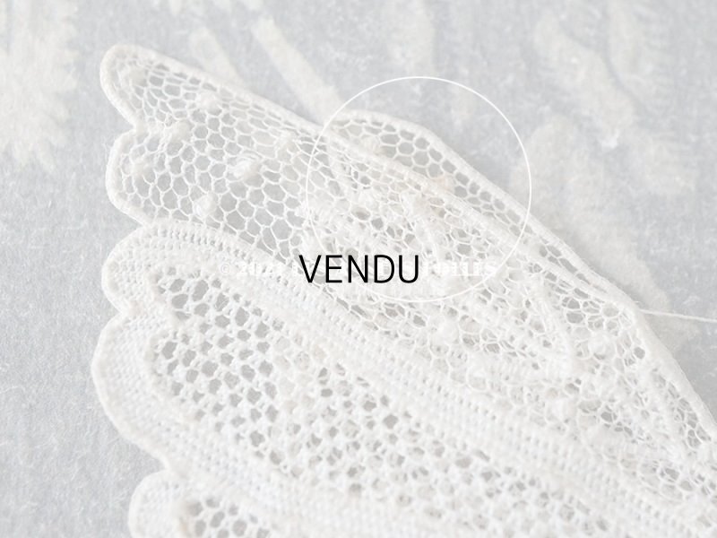 画像8: 19世紀末 アンティーク ニードルレース 蝶々のモチーフ 未使用