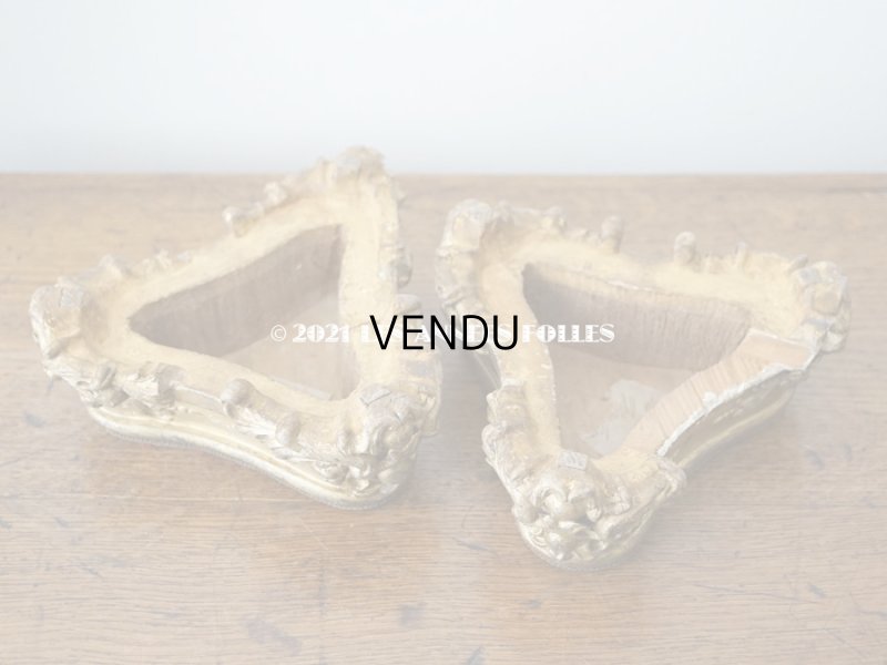 画像12: 19世紀末 アンティーク ロカイユ装飾の台座 2点セット 