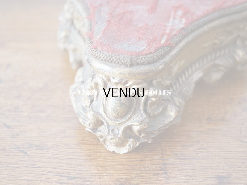 画像3: 19世紀末 アンティーク ロカイユ装飾の台座 2点セット 