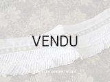 アンティーク 幅広 プリーツ&レースリボン  8cm幅  