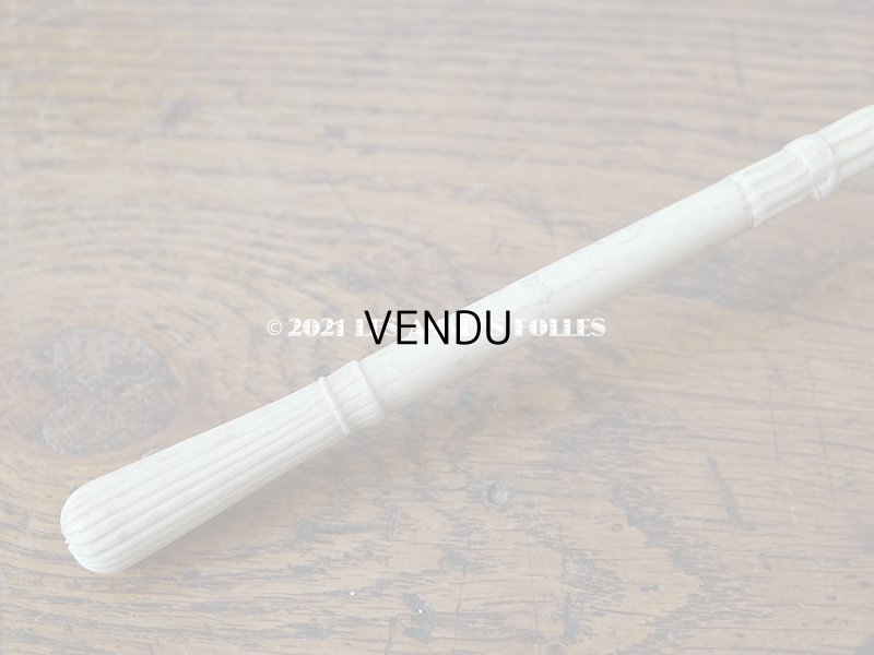 画像15: 19世紀末 アンティーク  シルク製 ピンク&ホワイトグレーの日傘