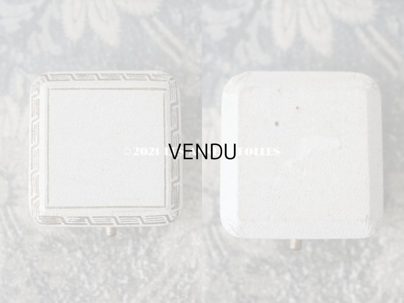 画像7: 1920年代 アンティーク  ジュエリーボックス  金彩入り オフホワイト