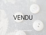 アンティーク ドール用 8mm マザーオブパール製 カット入り ボタン シェルボタン 8ピースのセット