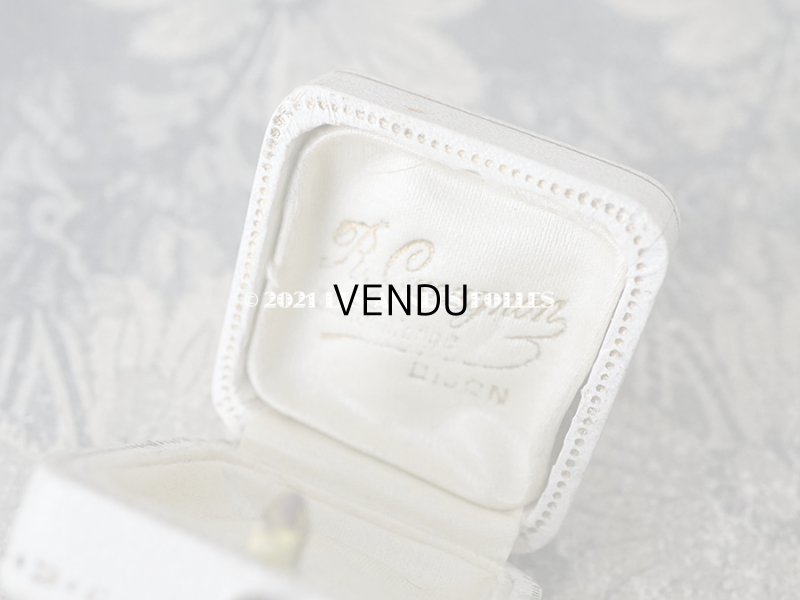 画像4: 1920年代 アンティーク  ジュエリーボックス  金彩入り オフホワイト