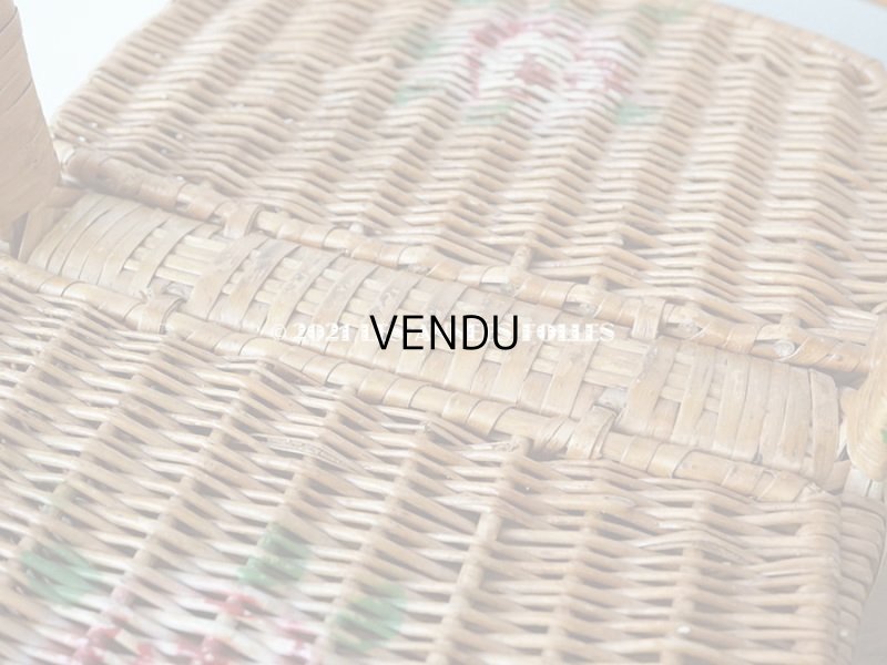 画像8: アンティーク  大きなローズパニエ 薔薇のパニエ