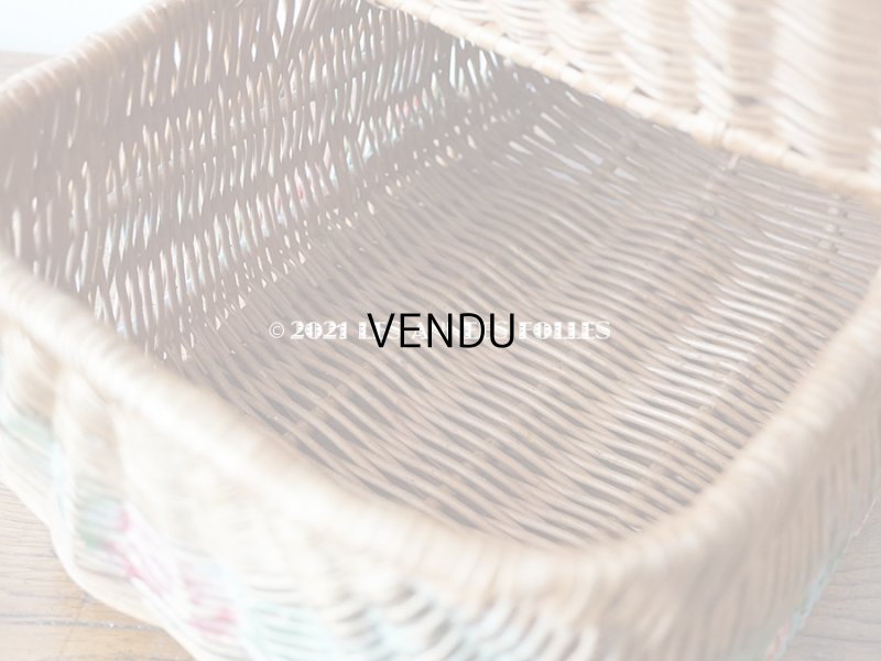 画像12: アンティーク  大きなローズパニエ 薔薇のパニエ