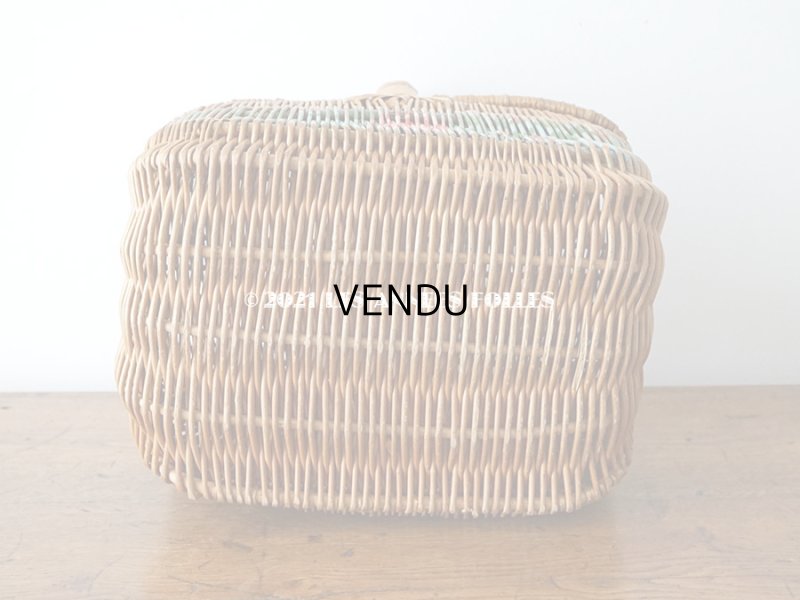 画像13: アンティーク  大きなローズパニエ 薔薇のパニエ