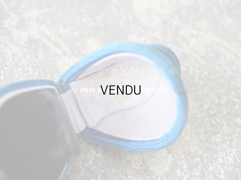 画像8: 19世紀 アンティーク リングボックス ブルーのベルベット ジュエリーボックス 