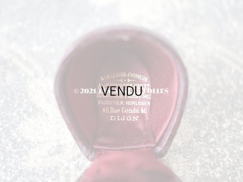 画像6: 19世紀 アンティーク リングボックス ボルドー ジュエリーボックス 