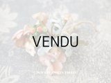 アンティーク ベルベットの布花 パステルカラー