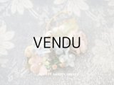 アンティーク ベルベットの布花 パステルカラー