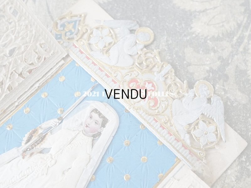 画像7: アンティーク  初聖体の立体カニヴェ 脚付き プルミエール・コミュニオン