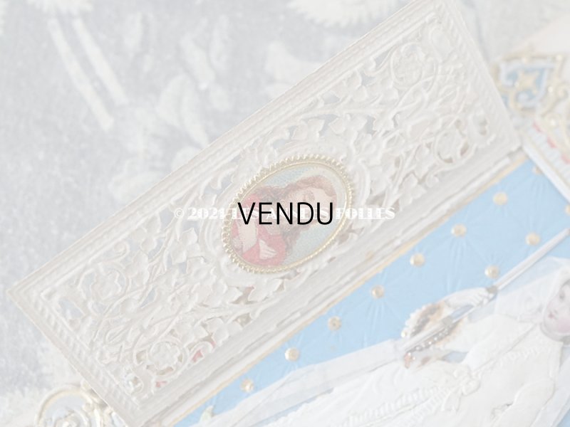 画像4: アンティーク  初聖体の立体カニヴェ 脚付き プルミエール・コミュニオン