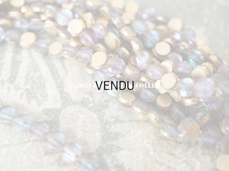 画像7: アンティーク  ガラス製 極小 3.5mm サフィレット色のビーズ カット入り　26ピースのセット