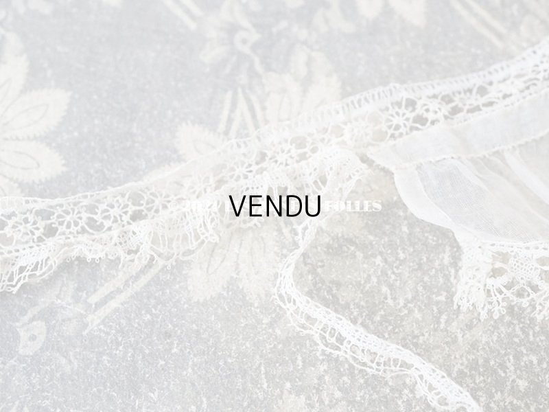 画像4: アンティーク レースの縁取り フリルリボン  1.3m  幅 7.5〜9.5cm