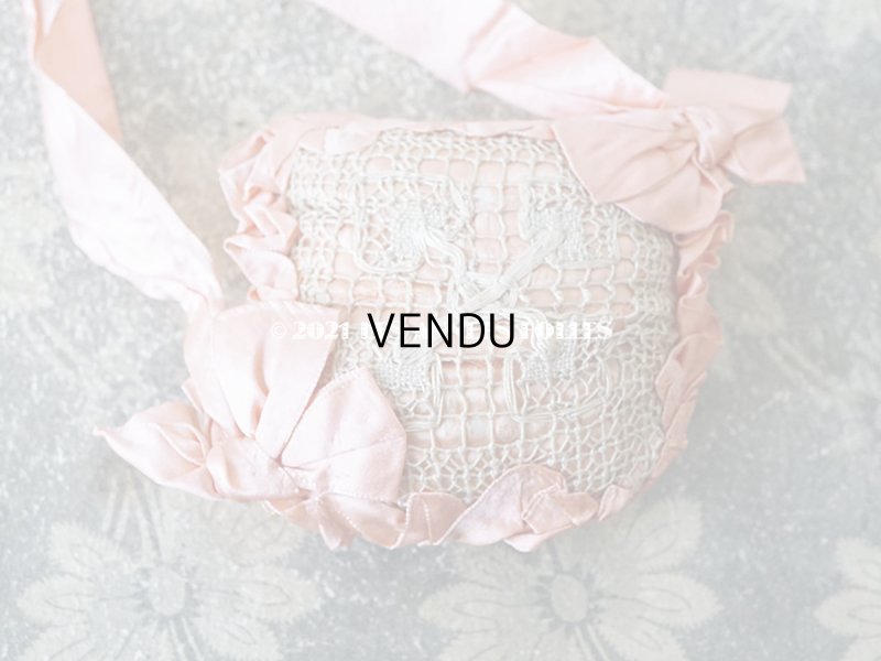 画像5: 1900年代　アンティーク ピンクのリボンが結ばれたピンクッション 