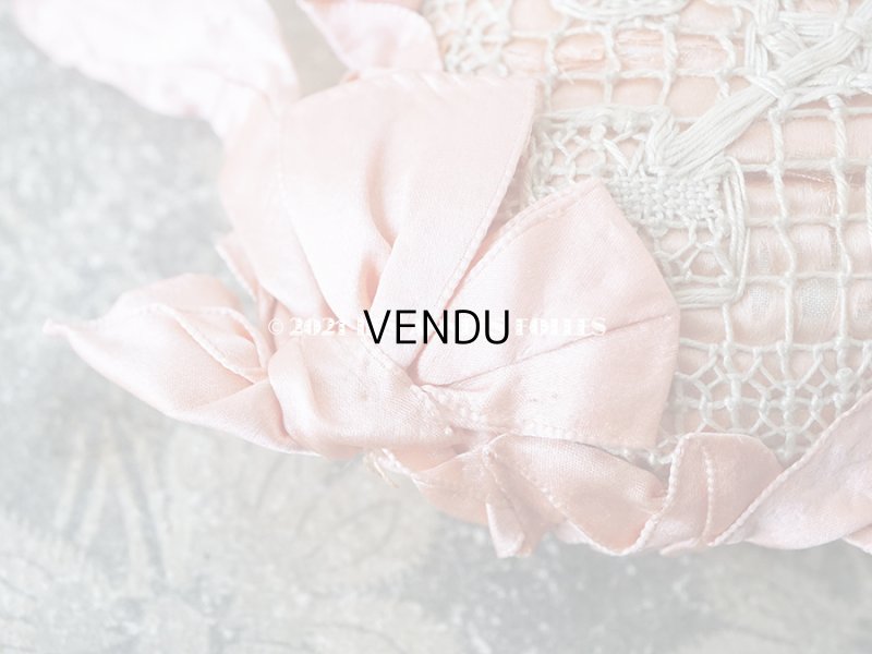 画像3: 1900年代　アンティーク ピンクのリボンが結ばれたピンクッション 