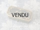 1900年代 アンティーク ジュエリーボックス 金彩入り イニシャル入り グリーン