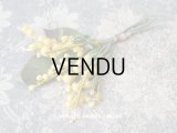 アンティーク ミモザの布花 