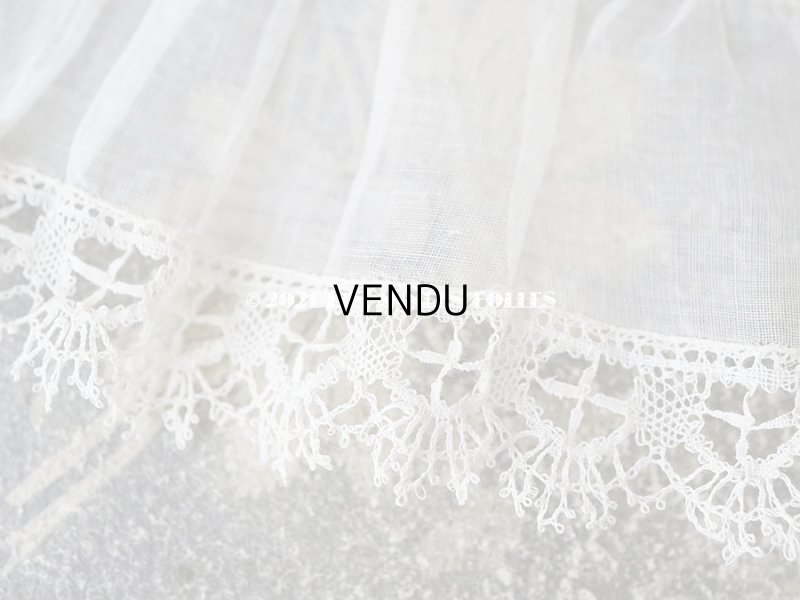 画像3: アンティーク レースの縁取り フリルリボン  1.3m  幅 7.5〜9.5cm