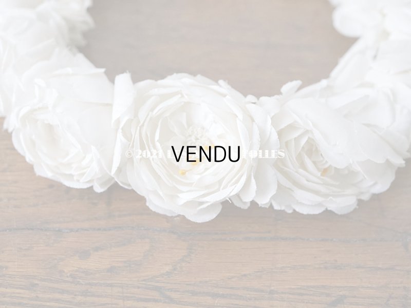 画像6: 1900年代 アンティーク 薔薇の布花のティアラ　ヘッドリース 