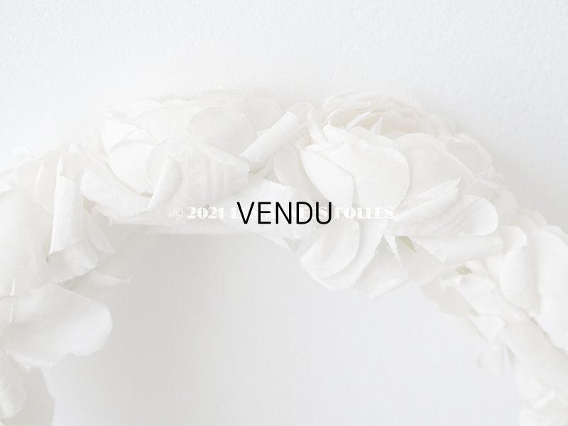 画像11: 1900年代 アンティーク 薔薇の布花のティアラ　ヘッドリース 