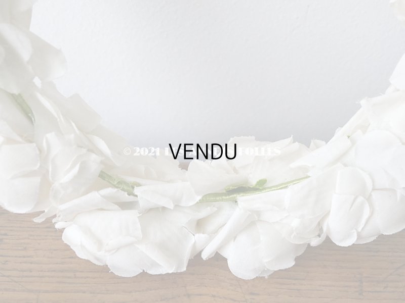 画像10: 1900年代 アンティーク 薔薇の布花のティアラ　ヘッドリース 