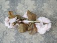 画像7: アンティーク  薔薇の布花  パウダーピンク ドールハット用 クォーター・ロゼット咲き