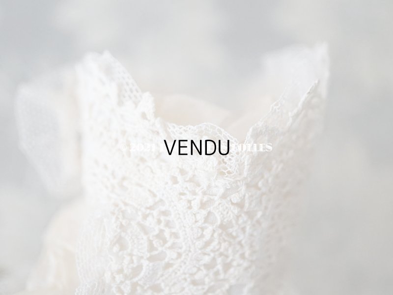 画像7: 1920年代 アンティーク 　ロココモチーフ付き クロシェレース ベビーシューズ  