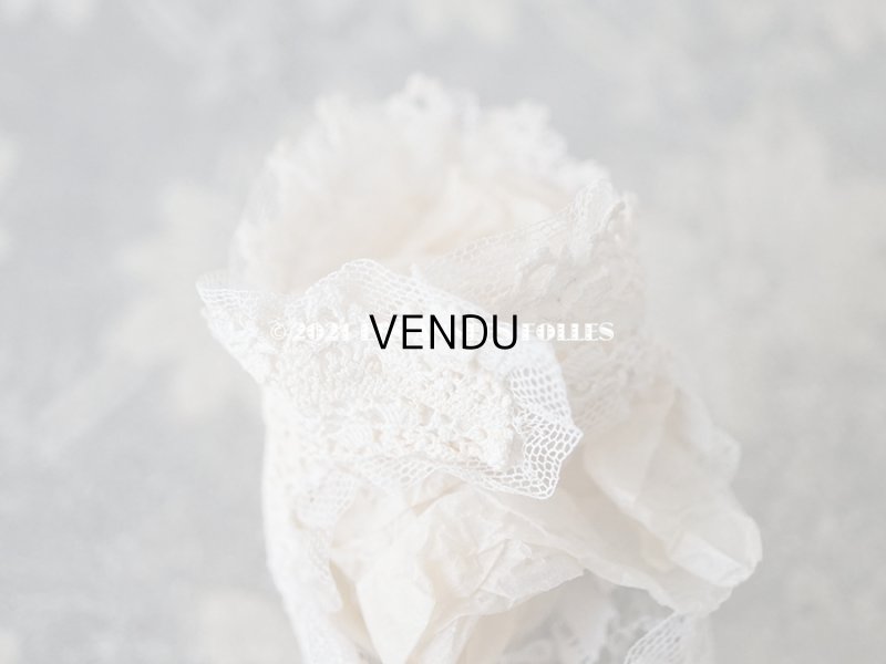 画像6: 1920年代 アンティーク 　ロココモチーフ付き クロシェレース ベビーシューズ  