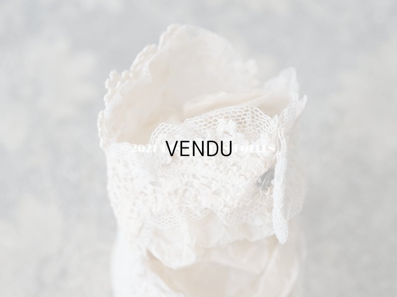 画像12: 1920年代 アンティーク 　ロココモチーフ付き クロシェレース ベビーシューズ  