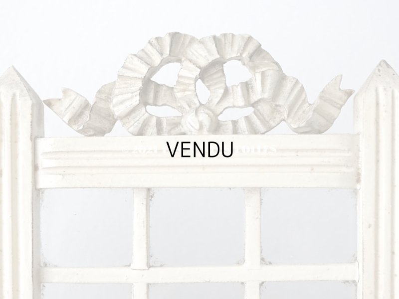 画像6: 1900年代 アンティーク 　リボンモチーフのフォトフレーム ダブル　折りたたみ式