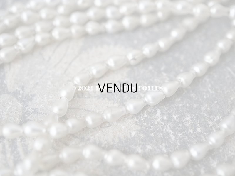 画像6: アンティーク スフレビーズ  ドロップ型 マット シルバー 3×4.5mm  吹きガラス製 ビーズ 約780ピース