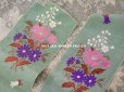 画像10: 19世紀 アンティーク シルク製  花束の刺繍入り 幅広リボン 鈴蘭 190cm