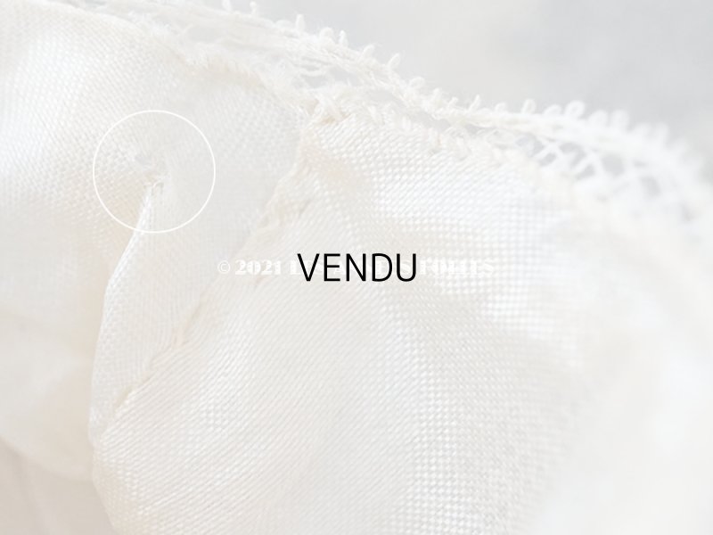 画像16: 1920年代 アンティーク 　水色のロココモチーフ付き ベビーシューズ  コード刺繍