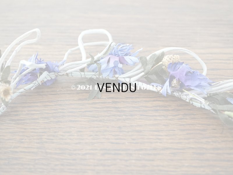 画像9: 1900年代 アンティーク  矢車草の花冠