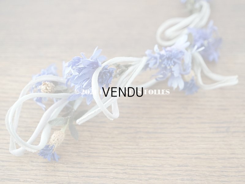 画像8: 1900年代 アンティーク  矢車草の花冠